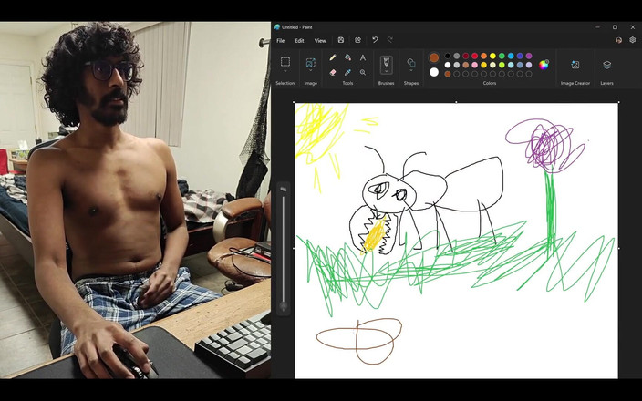 NANDgasm: Teilen meines Computer-Bildschirms, während ich versuche, eine Ant zu ziehen,...