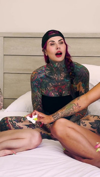 Three Girls in a Nonstop Sneezing Fit: Mars Solo, Inked2plz, Andi Wild
