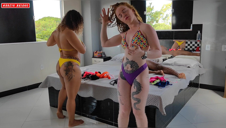 MARCIO BAIANO: 내 두 마누라 섹스하고 난 창녀의 한가운데서 DP