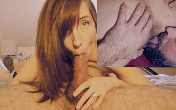 JessTonySquirts: Amateur Couple 69 - 2 Way View HD (połykanie i wielokrotne orgazmy)