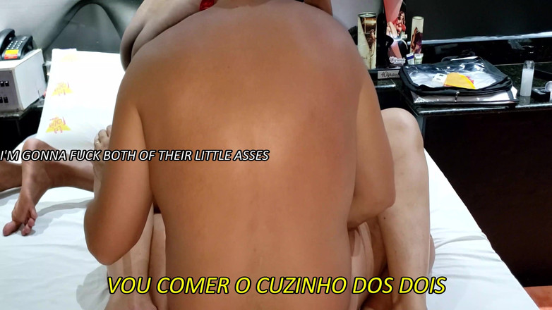 Minhaesposaparaoutro: [subtitulado]esposa Cachonda Motel Trío Com Toro BBC De 18, Camisón Rosa,...