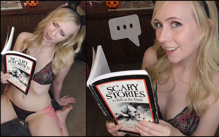 Marissa Sweet: Una arrapante gnocca legge storie spaventose su un vibratore per...