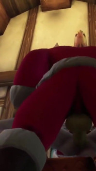 Sexy Demon Girl Rides Orc Santa's Dick : Warcraft Parody