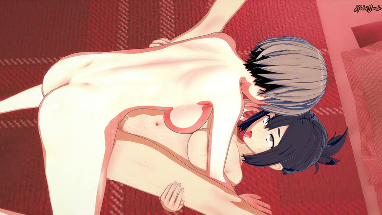 Hentai Smash: Futa uzaki ngentot kaki ami asai sampai menganga lebar dan...