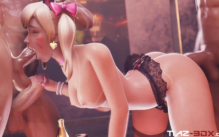 Creampie craze: Robaatoo Tiaz-3dx D.vaのワイルドパーティー:3つのスタッズでハードコアな楽しみ