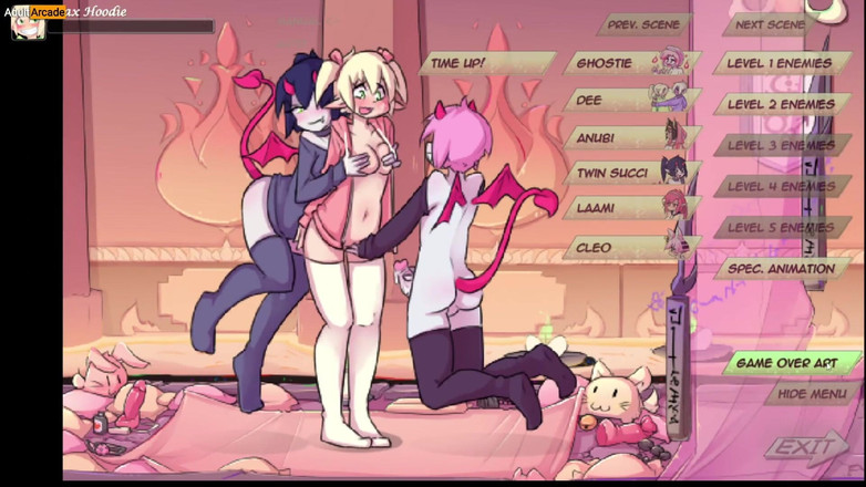 LewdArcade: Max the Elf demo seviye 2 tam galeri oyunu (daha iyi görünümle)...