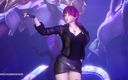 3D-Hentai Games: [MMD] Exid - Me &amp;amp; you Ahri Akali Evelynn sexy striptease dance...