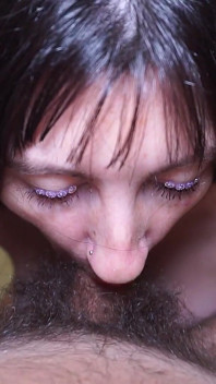Pregnant Girl Blows Hairy Cock but She Wasn't Ready to Swallow!