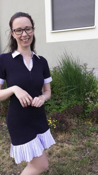 German Scout - Slim and Shy German Glasses Student Girl Ronya Rabe at Casting Fuck