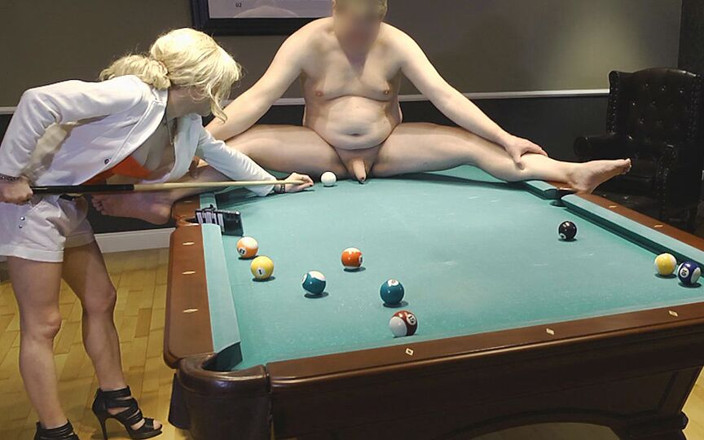 TV_Helena: Kinky and Pervers Pool Game! Guy Dominated by Tranny Girl!