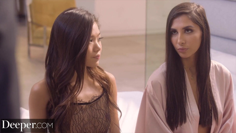Deeper: Deeper - Vina blindfolded for Gianna’s erotic experimentation