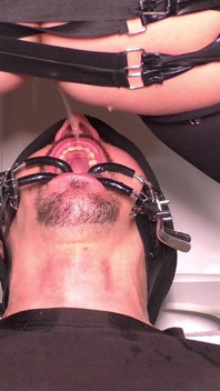 Pissing Down My Slave’s Throat - Open Wide for Mistress