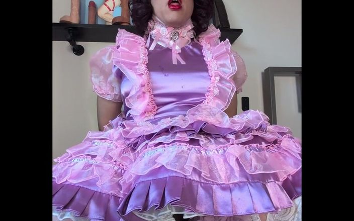 Sissy Candy: Pink Sissy Maid Caught Dressing and Playing and Has a...