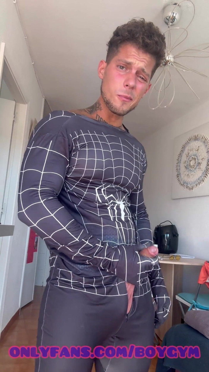 BoyGym: スパイダーマンと太ったコックトーキング汚い