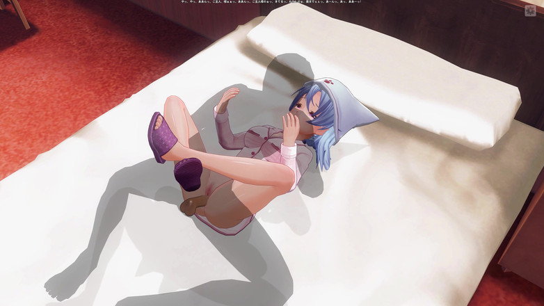 H3DC: 3D HENTAI Meia-irmã de pijama recebe gozada interna na buceta