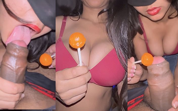 Dashing Danish: Sehr heißer lollipop-blowjob von delhi freundin! Indisches desi-mädchen 18 jahre alt