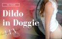 Leverage UR assets: Dildo in op zijn hondjes paarse lingerie Joi - 426
