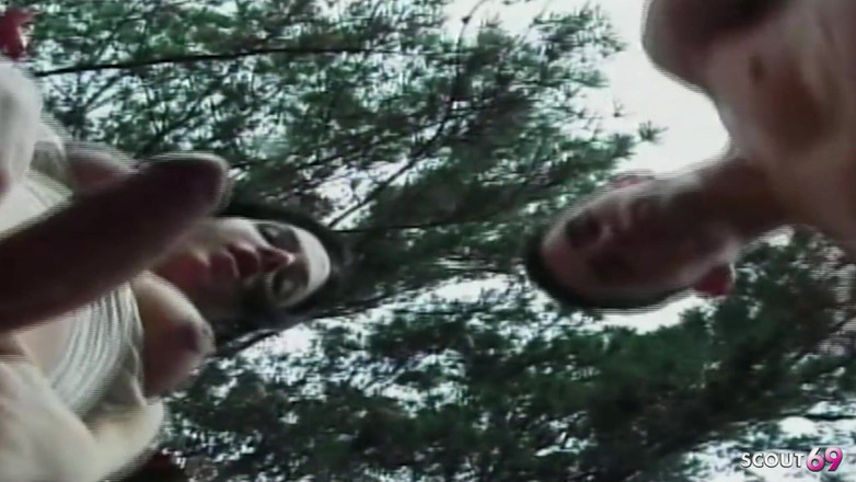 Shemale TS Collection: Riesiger schwanz fickt outdoor-transe in enges arschloch