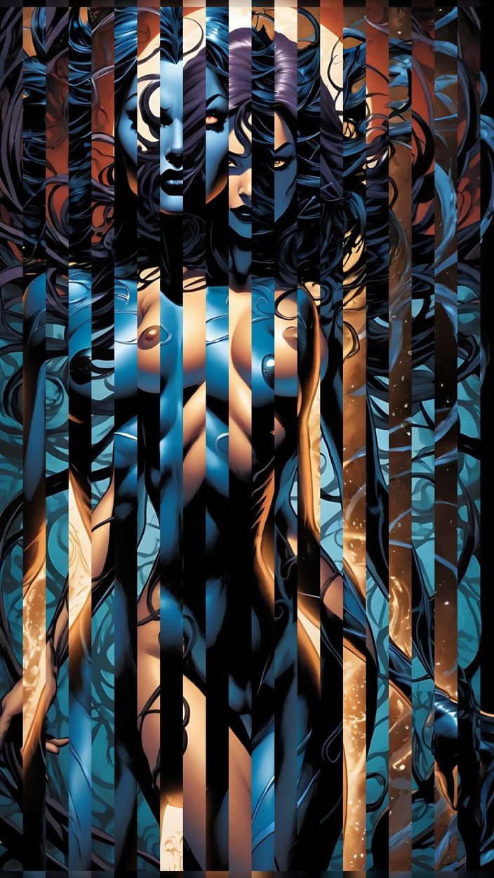 LustRender: Nude Night Whirl Shadow Tendrils