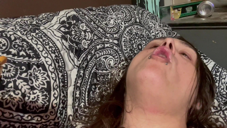 Soloregin: Small tits sissy Regin smoking and using ger nipples as...