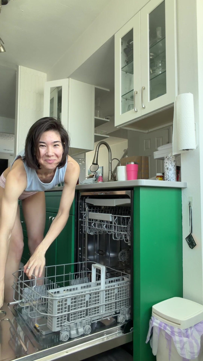 Ms_Emmy_Lynn: Your Cute Asian GF Unloading the Dishwasher in Panties