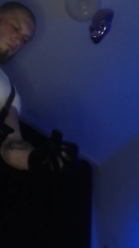 Straight Alpha in Suspenders with Leather Gloves