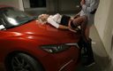 Love angels from hell: Amateur Sex on the Hood of a Car in an...