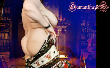 Samantha 38G: BBW Squeezing Into Xmas Inspired Leggings Sam38g