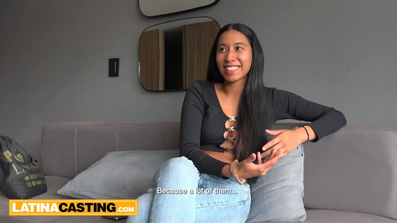 Latina Casting: Amateur Latina Fucked by American Producer and Swallows Cum!