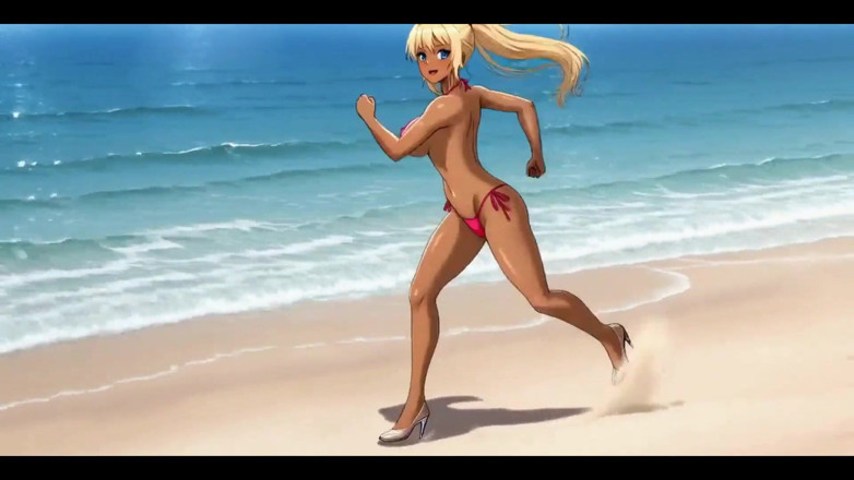 HotKitty20: Naughty Blonde Exhibitionist: Bikini Strip and Beach Solo Orgasm Ai...