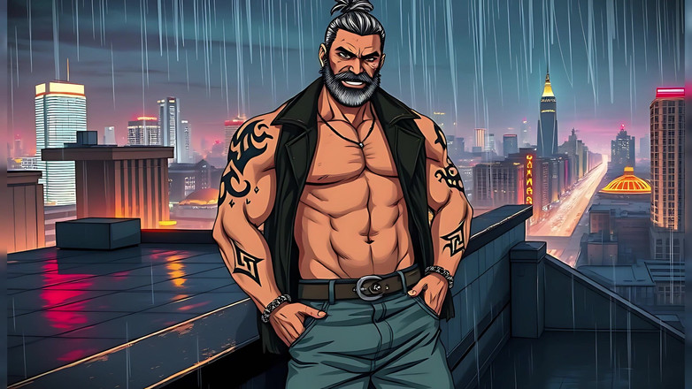 Erotic Man: 用ai制作的强壮的男人