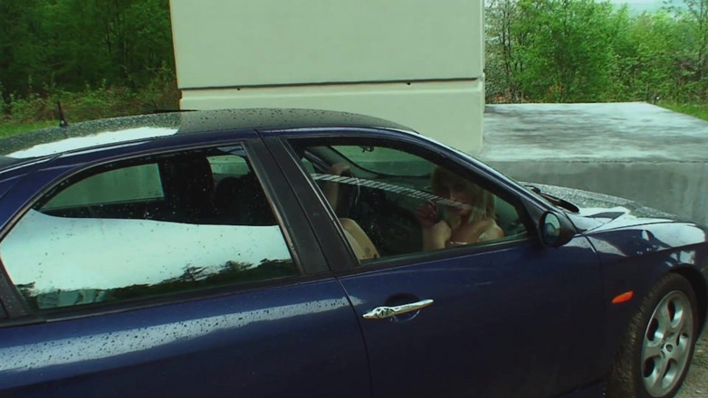Kinky Angels: Whipped blonde bitch banged after sucking dick in the car