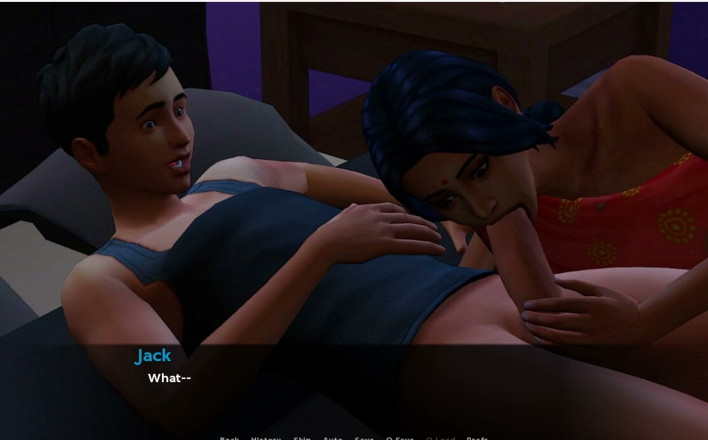 XXX Games Bunk: Insimologie - Gameplay - Rollenspiel - Saree -desi zimmermädchen fickt besitzer stiefsohn im Bett