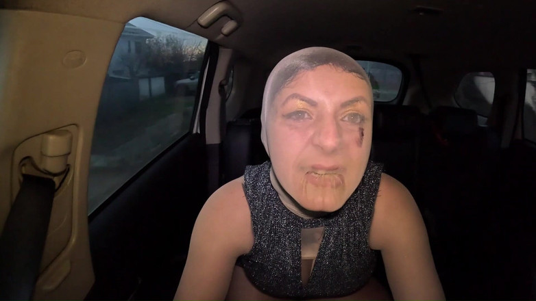 MilfyCalla: Riskante Öffentliche Fahrt in Voller Strumpfhosen-umhüllung Nylonpuppe Im Auto Ep. 336