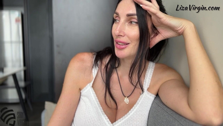 LizaVirgin: Mẹ kế được con trai riêng xuất tinh vào vú