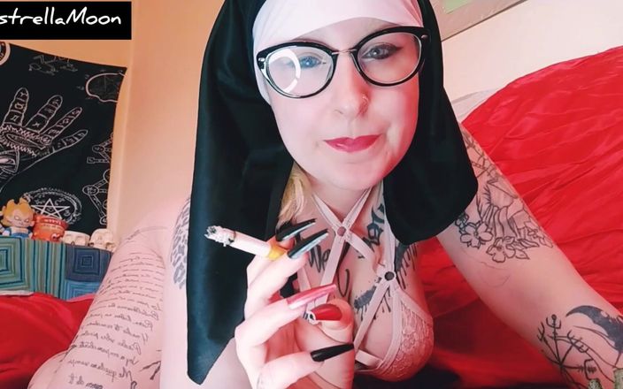 EstrellaSteam: Tattooed Nun Smokes a Cigarette for You