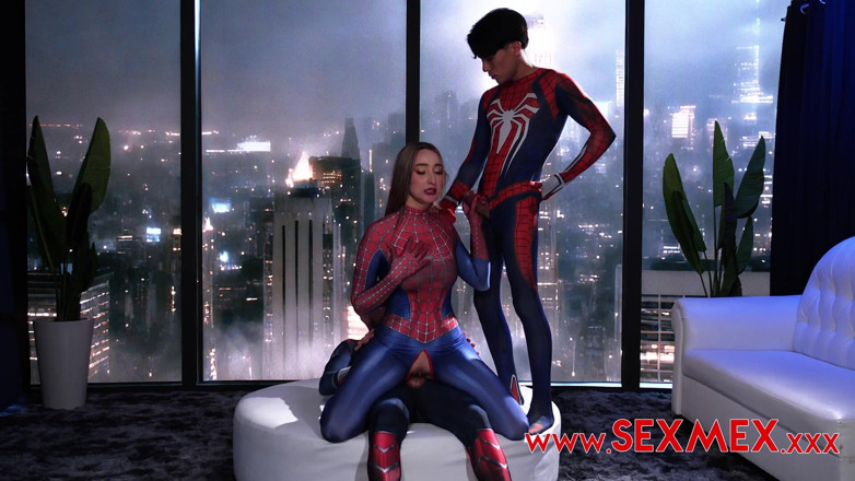 SexMex: Spider Girl Banged by Superheroes. Lula