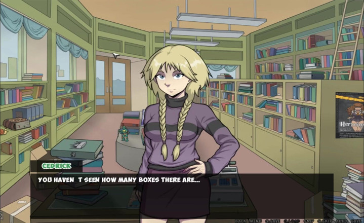 Hentai World: Witch hunter cute blonde with big ass in bookstore and...