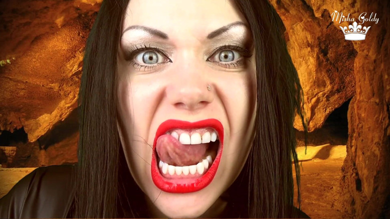 Goddess Misha Goldy: Hungry Werewolf Wants to Consume You Alive (pov, Mouth, Tongue and...