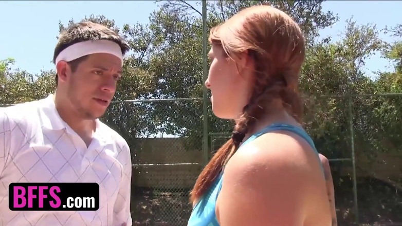 BFFS: BFFS - Horny Tennis Coach Lifts His Students' Mini Skirts And...