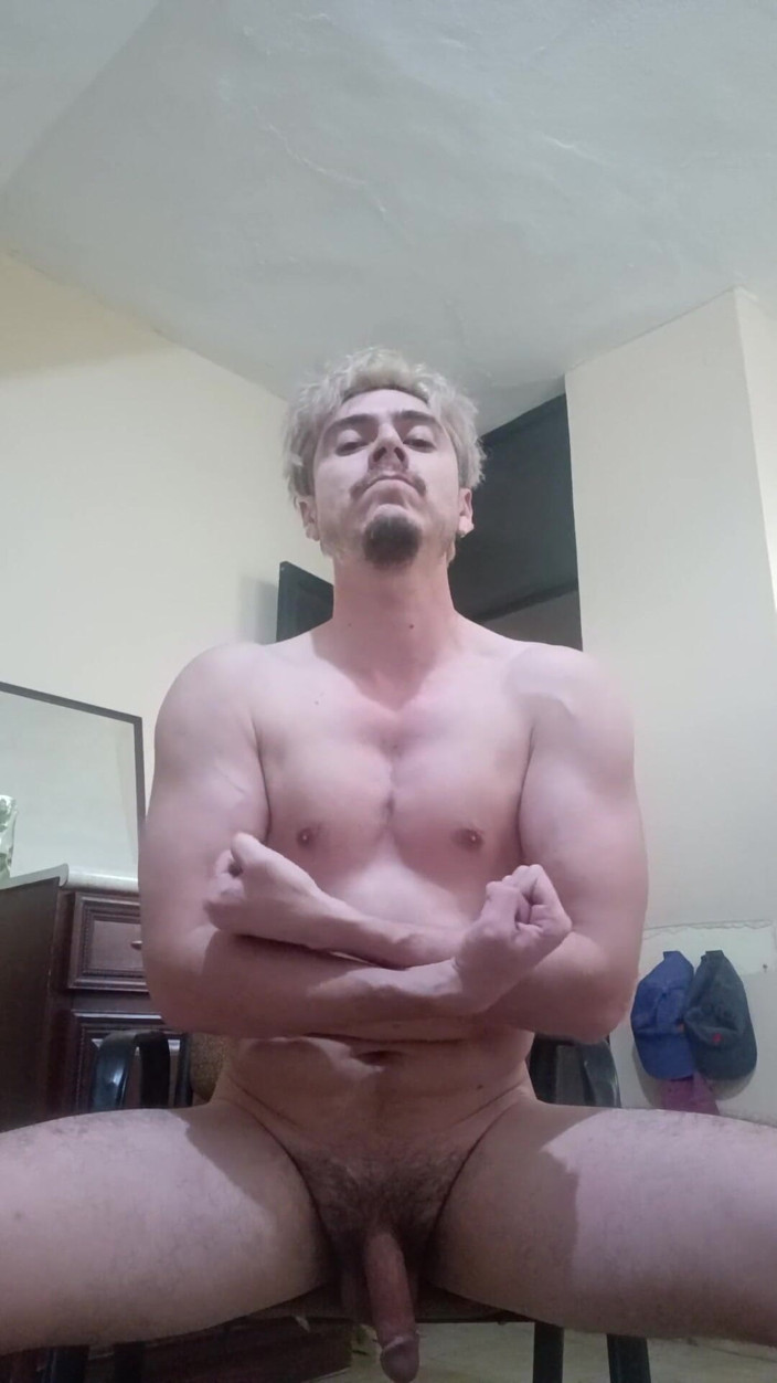 Tabasco Jake: Handsome Stud Flexing and Working Out Naked