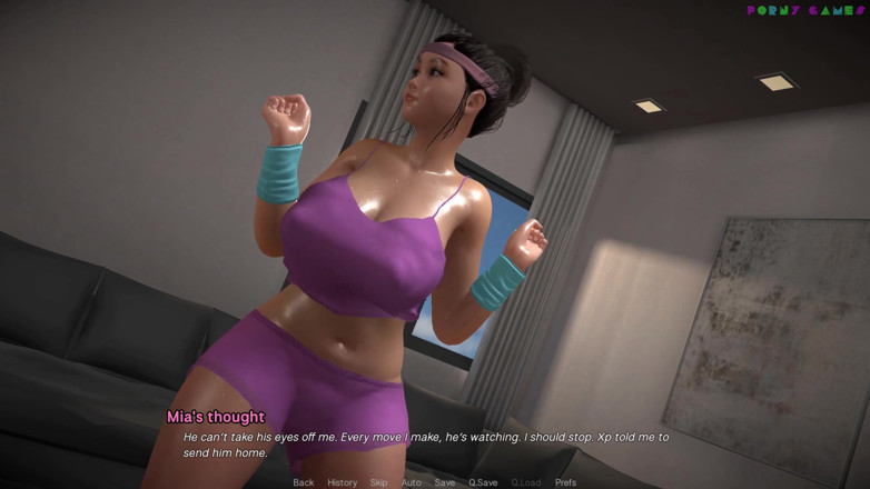 Porny Games: Friendly Housewife by White Foam - Busty Lady Helps Her Virgin...