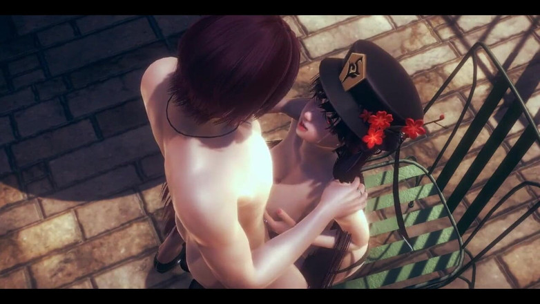 HentaiTubes: Genshin Impact Hentai - hu tao boobjob and anal sampai dicrot...