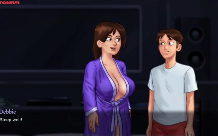 Naughty gameplays: Urmărind un film cu matura lui sexy Landlady aproape de...