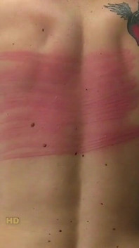 Bella1 Spanking Machine - Bare Back Whipping