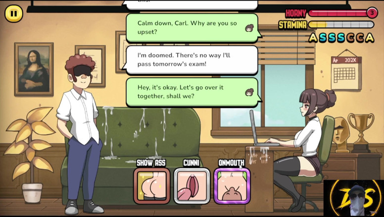Dark Sam: Hot Teacher Fucks Students in Detention! Problematic Subjects-gameplay!