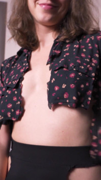 Hot Secretary Rips Clothes off Till She Almost Naked