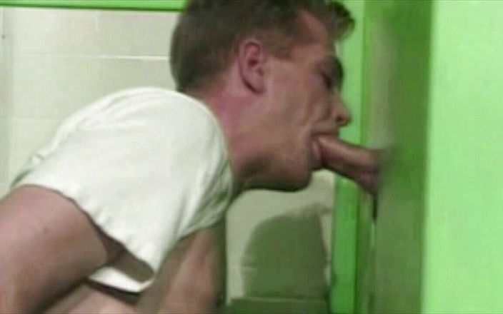 Young straight boy masturbation: Young straight sucked in glory holes in toilet