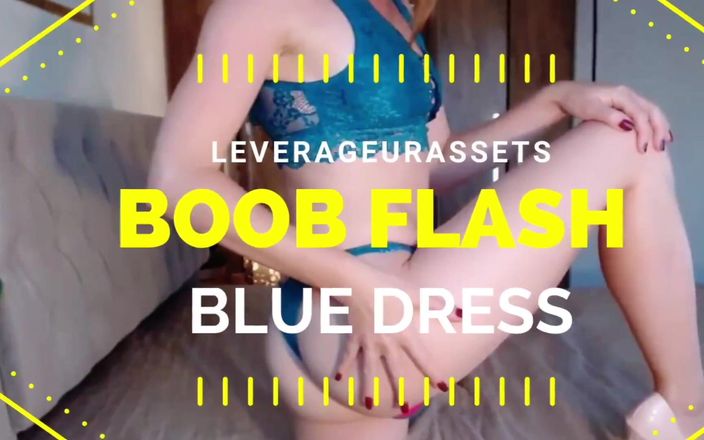 Leverage UR assets: Provocante &amp;amp; adorazione delle tette un vestito blu - 81
