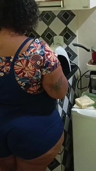Distracted employee takes cumshot in the ass without knowing